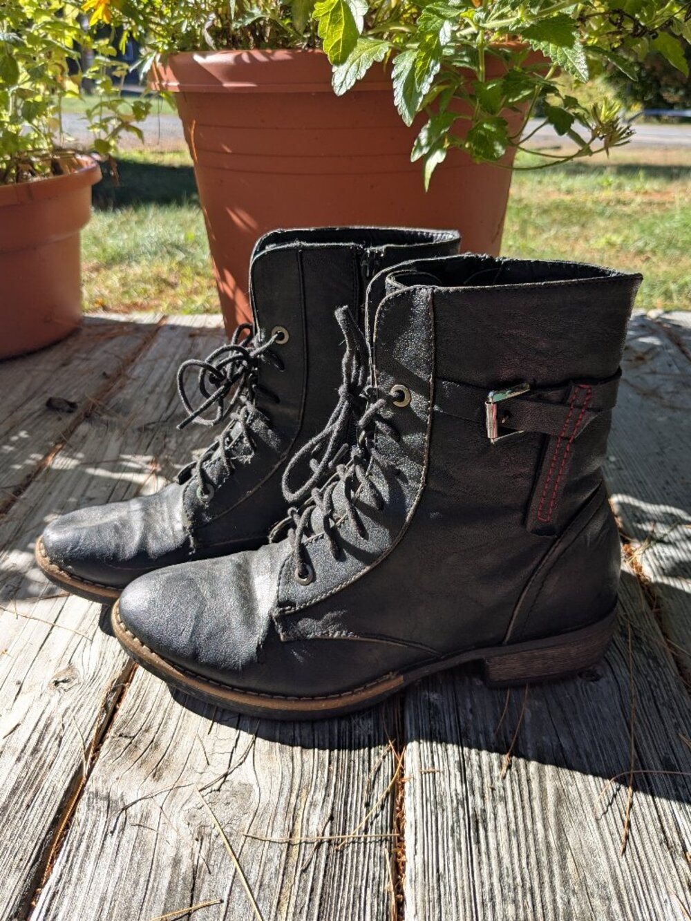 Patrizia Lace Up Combat Boots